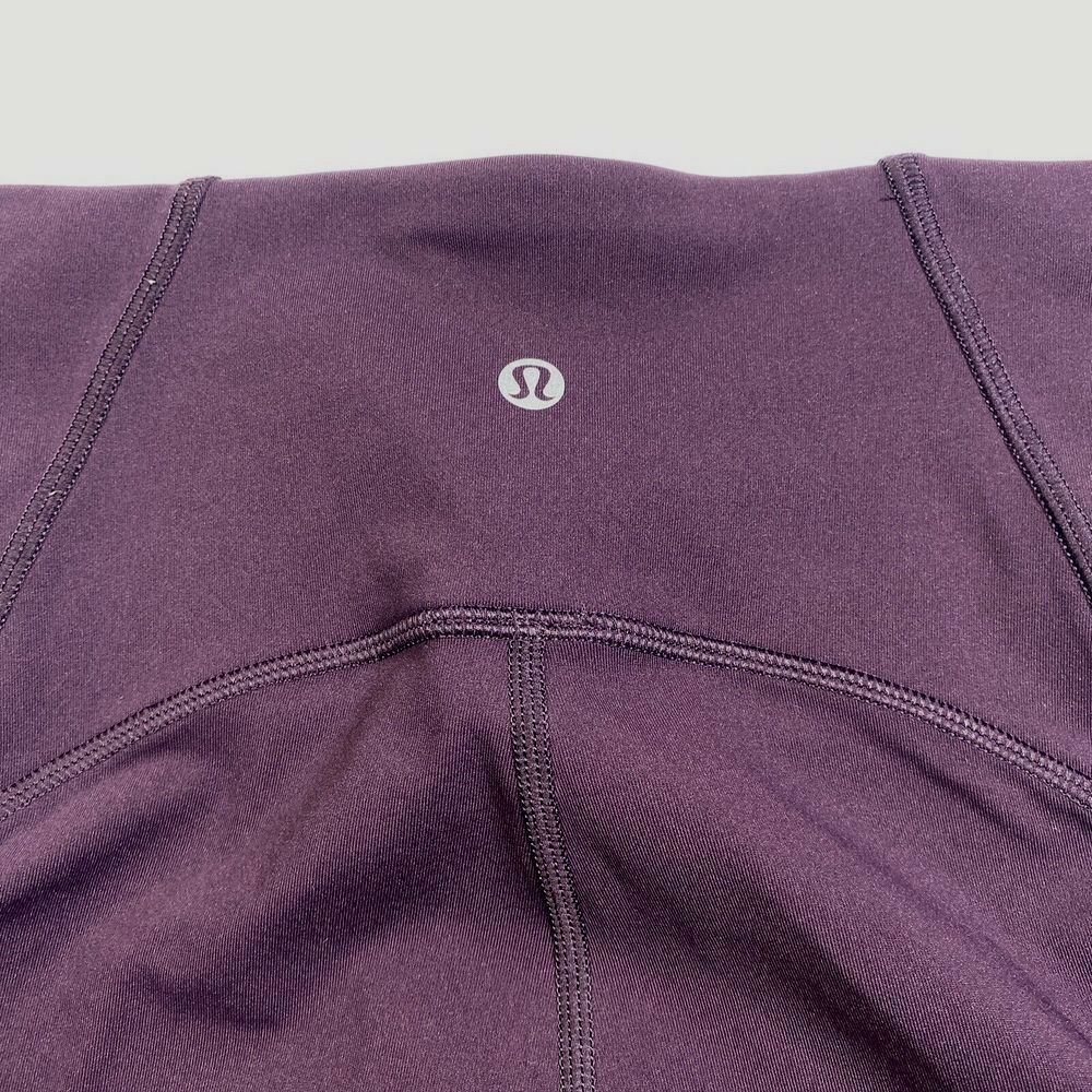 Lululemon Train Times Crop 17" Garnet Red Size 2 Yoga Gym Running